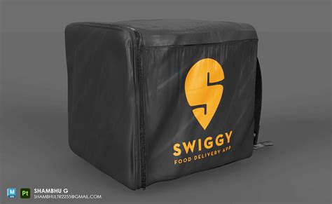 swiggy bag 3D model :: Behance