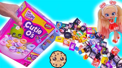 Giant Cereal Box Real Littles Mini Foods - YouTube