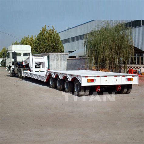 150 tons detachable goose neck lowboy trailer by professional supplier ...