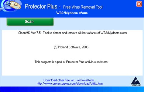 FileGets: W32/Mydoom Worm and its variants removal Screenshot - This virus removal tool will ...