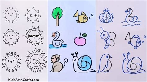 Simple Drawing Ideas For Kids And Beginners Pencil, Drawing, 55% OFF