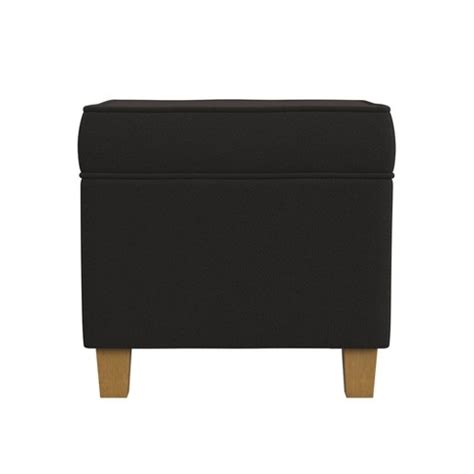 Cole Classics Square Storage Ottoman With Lift Off Top Chocolate Brown Velvet - Homepop : Target