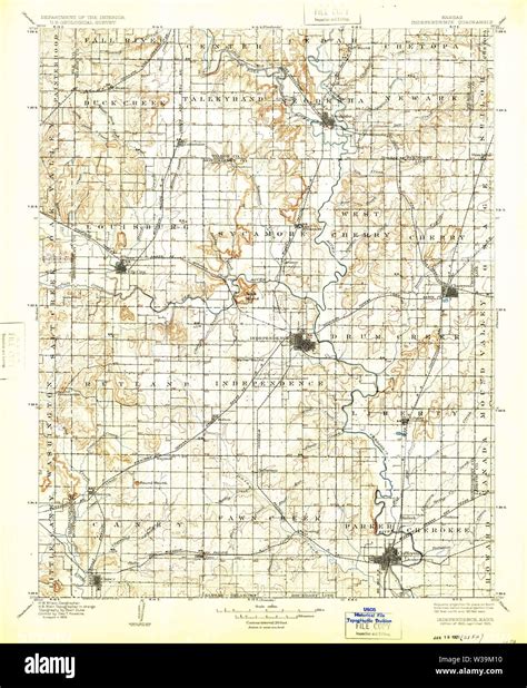 Map of independence kansas hi-res stock photography and images - Alamy