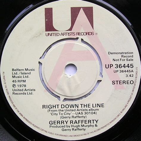 Gerry Rafferty – Right Down The Line (1978, Vinyl) - Discogs