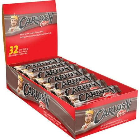 Nestle Carlos V Milk Chocolate Style Bars, 0.70 oz, 32 ct - Walmart.com