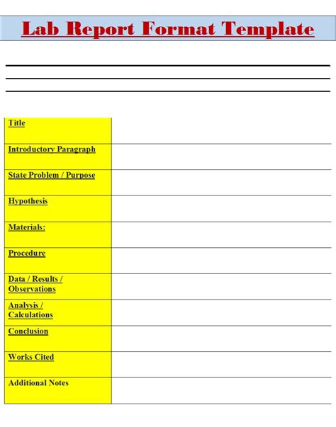 14 Word Lab Report Template Sample - Excel Word Template Conclusion Words, Lab Report Template ...