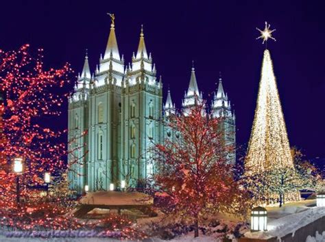 lights on temple square | Christmas Lights At Historic Temple Square In ...