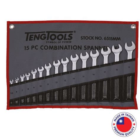 Teng Metric Combination Spanner Set 5.5-19mm 15 Piece – General Tools