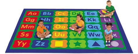 Learning Letters Activity Classroom Carpets at Lakeshore Learning | Letter learning activities ...