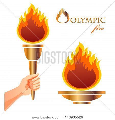 Olympic Fire. Symbol Vector & Photo (Free Trial) | Bigstock