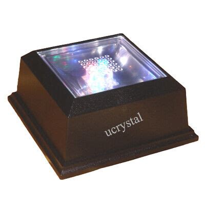 4 LED light base for 3D photo crystal engraved glass art lighted ...