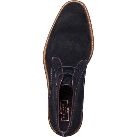 Buy Ted Baker Mens Torsdi 4 Suede Boots Dark Blue