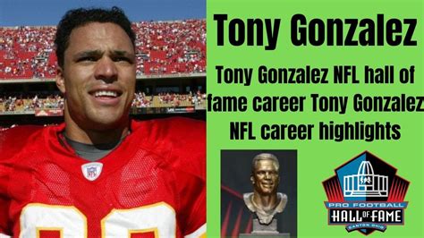 Tony Gonzalez NFL hall of fame career Tony Gonzalez NFL career highlights - YouTube