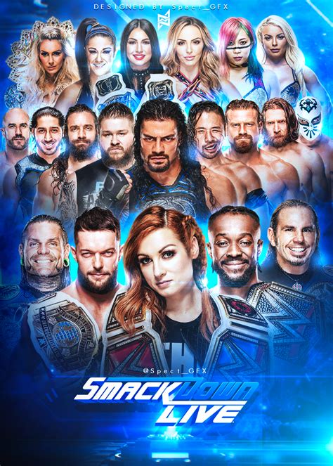 SmackDown Live 2019 Roster | Post SuperstarShakeUp by TODESIGNS7 on DeviantArt