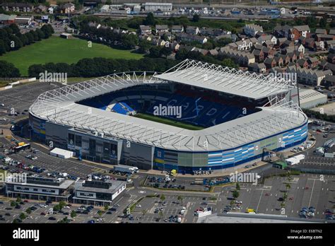 An aerial view of the Cardiff City Stadium, home of Cardiff City FC ...