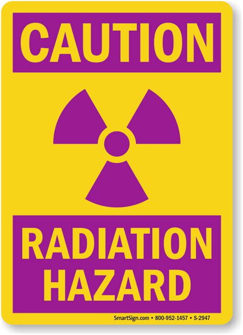 Radiation Hazard Caution Signs, Radiation Warning Signs, SKU: S-2947 - MySafetySign.com