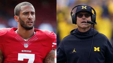 Former 49ers QB Colin Kaepernick endorses Michigan HC Jim Harbaugh for ...