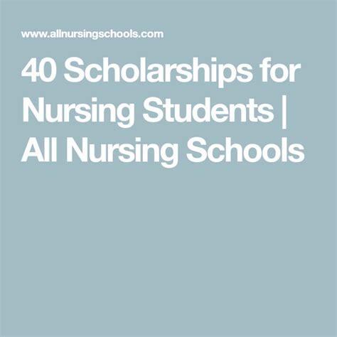 40 Scholarships for Nursing Students | All Nursing Schools ...