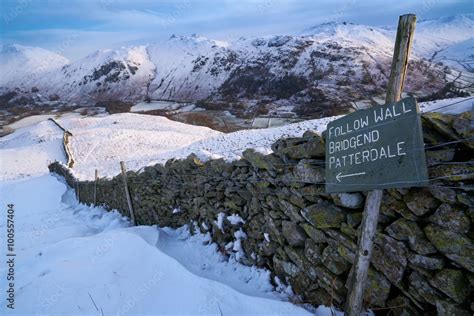 Lake District Mountains in Winter. Stock Photo | Adobe Stock