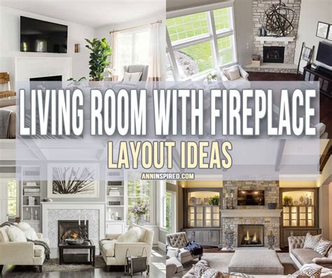 Living Room with Fireplace Layout Ideas | Ann Inspired