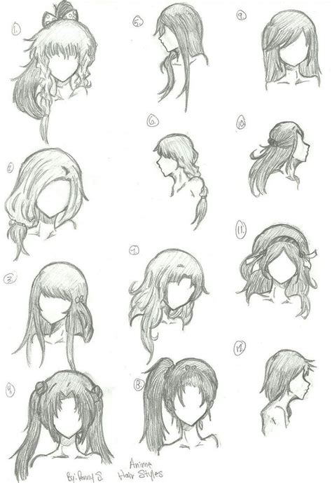 Pin by Victoria Marian on Hair stylirtes | How to draw hair, Girl hair ...