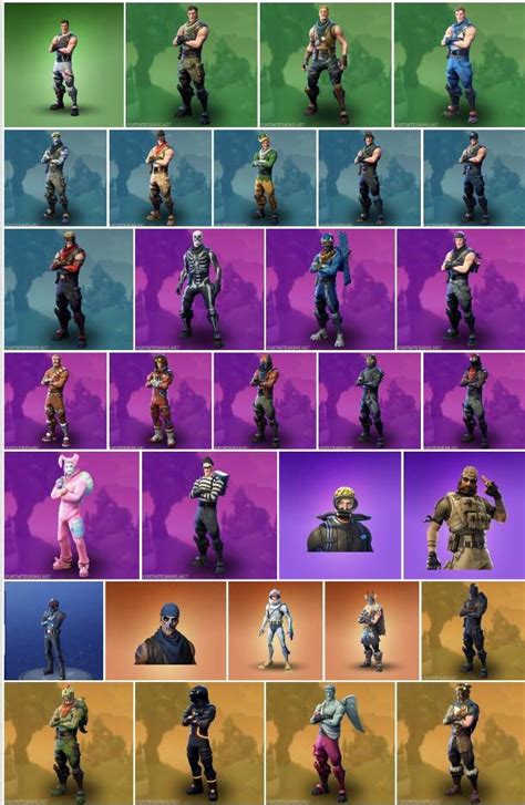 Every single Jonesy Model Skin in Fortnite Battle Royale: : r/FortNiteBR