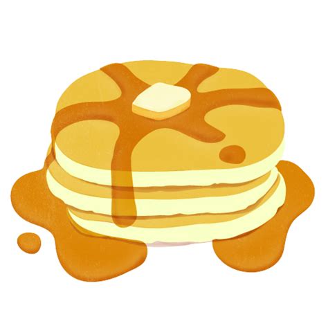 Pancake With Syrup Clip Art | Pancakes clipart, Pancake drawing, Pancakes and pajamas