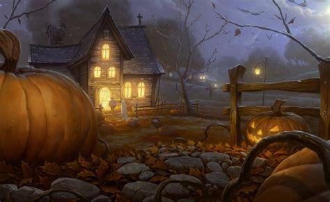 House Halloween Wallpapers - Top Free House Halloween Backgrounds - WallpaperAccess