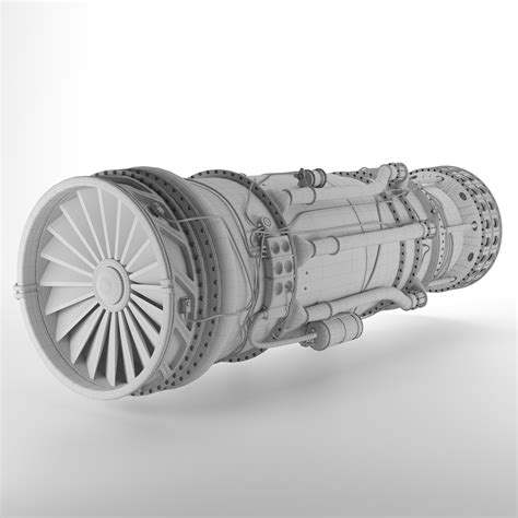 ArtStation - Turbofan engine | Resources