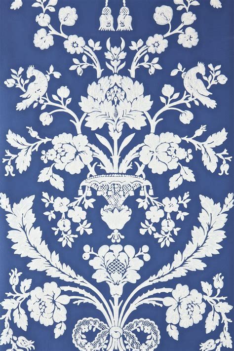 Blue Floral Victorian Wallpapers on WallpaperDog