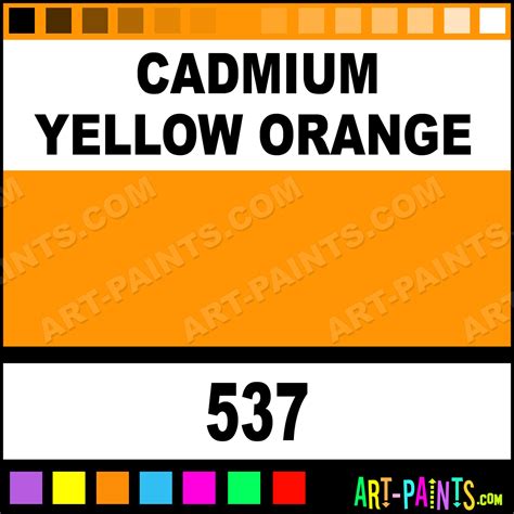 Cadmium Yellow Orange Colors Oil Paints - 537 - Cadmium Yellow Orange ...