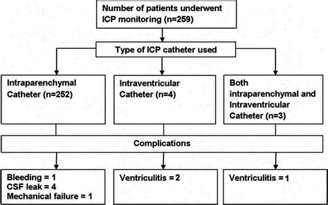 Flow chart showing number of patient that underwent bedside burr hole ...