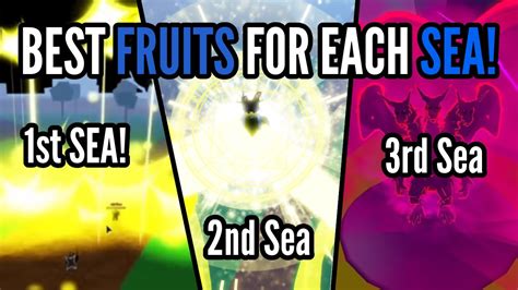 BEST Fruits for each Sea in Blox Fruits! | Blox Fruits - YouTube