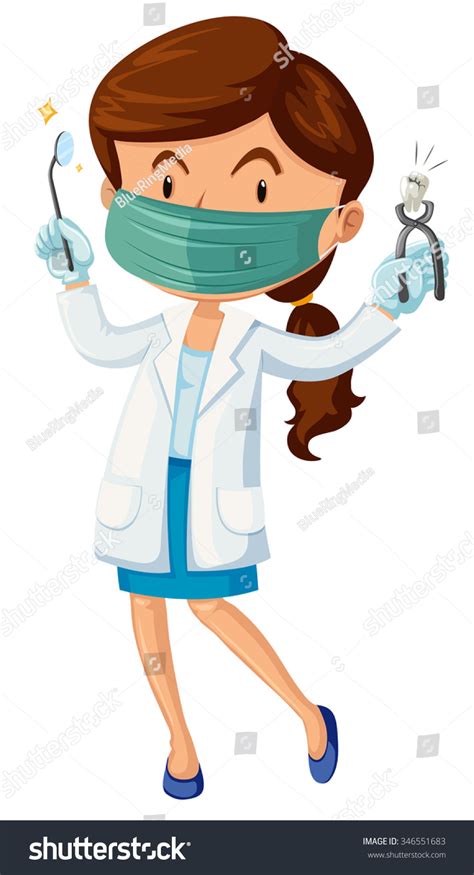 Dentist Girl Clipart