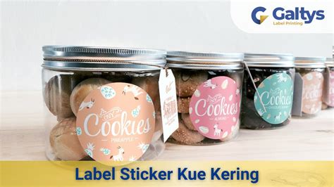 Contoh Label Sticker Kue Kering Kekinian (Terbaru 2023) - Rollsticker.id