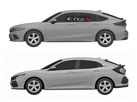 Exclusive: 11th Gen 2022 Civic (Hatchback) Fully Revealed in Official Honda Patent Images ...