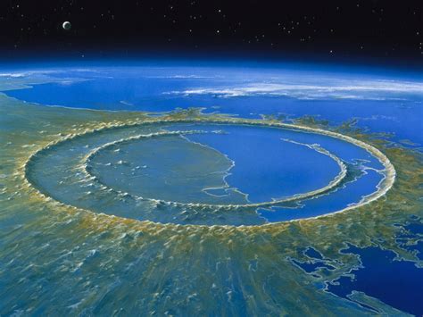 Asteroid Hits Earth On Map