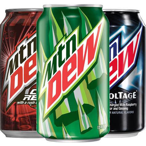 Amazon.com : Mountain Dew, Variety Pack (Mountain Dew/Code Red/Voltage), 12 fl oz. cans (24 Pack ...