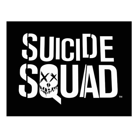 Suicide Squad | White Logo Postcard | Zazzle.com