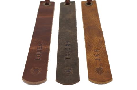 Leather Bookmarks - Set of 3 - GROWLEY LEATHER CO.