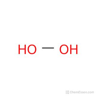 Hydrogen peroxide Structure - H2O2 - Over 100 million chemical ...