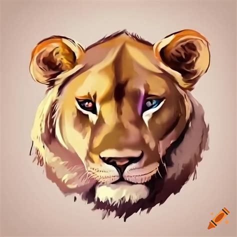 Lioness logo design