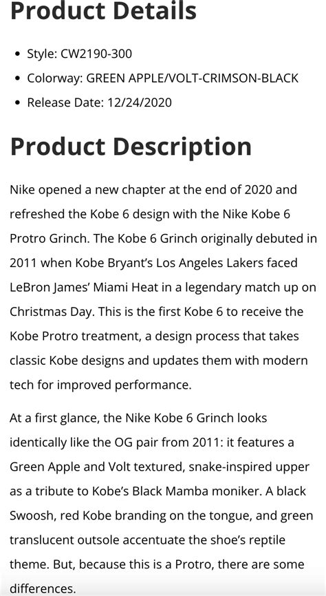 Nike Kobe 6 Protro Grinch 2020 Tgv - Fashionwaveus