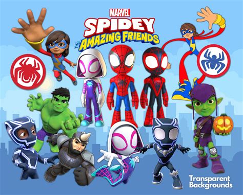 Spidey and his Amazing Friends Clipart PNG - CartoonPng