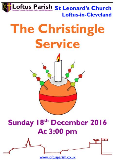 Christingle Service 3pm this Sunday – Loftus Parish