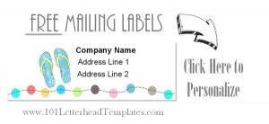 Free Mailing Labels