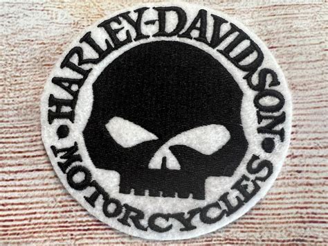 Harley Davidson Motorcycle Patch, Embroidered Decoration, Iron-on Patch ...