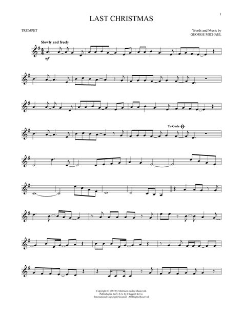 Last Christmas | Sheet Music Direct