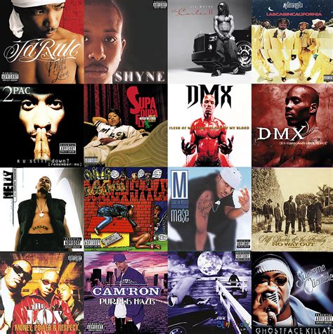 Rap Album Cover Art 90's And 2000's Edition Collage Kit, 51% OFF