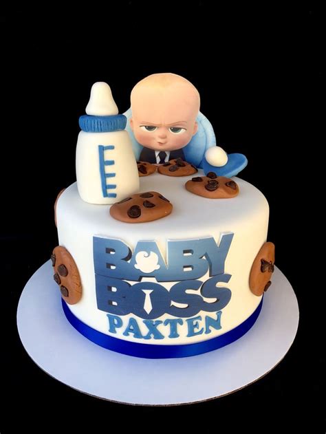 Boss baby cake | Baby first birthday cake, Baby boy birthday cake, Baby ...